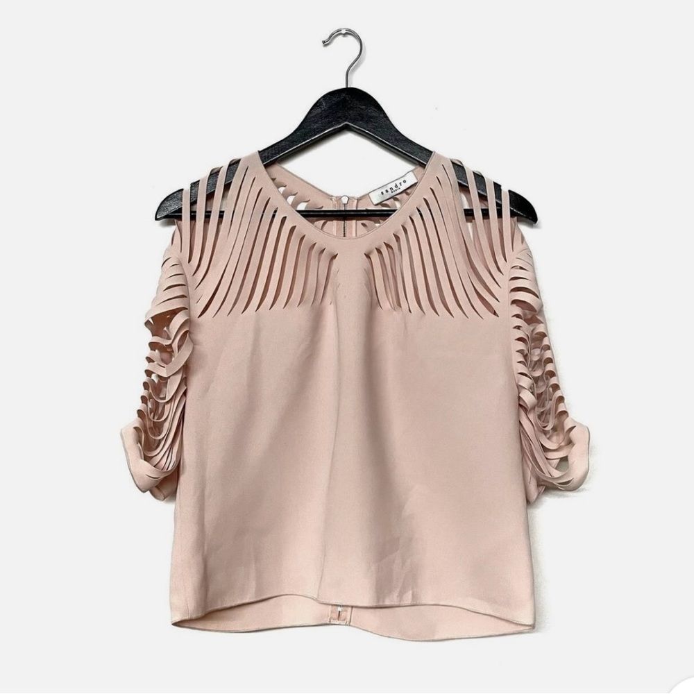 SANDRO Elegant Blush Pink Women's Top
